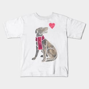 Watercolour Deerhound Kids T-Shirt